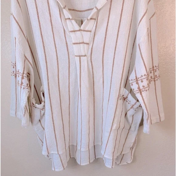 World Market Brienne Ivory Terracotta Khadi Tunic O/S - Picture 5 of 10